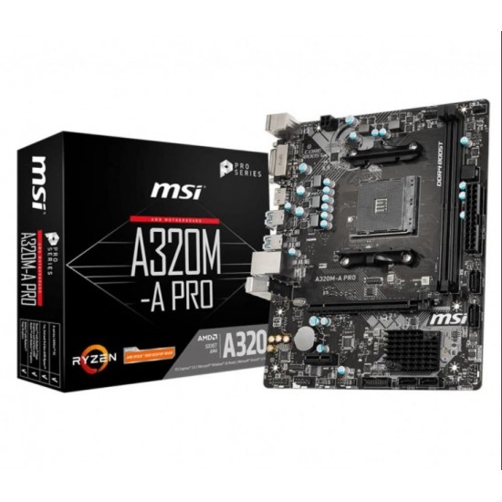 MSI A320M-A PRO AMD A320 3200 MHZ (OC) DDR4 SOKET AM4 MATX ANAKART